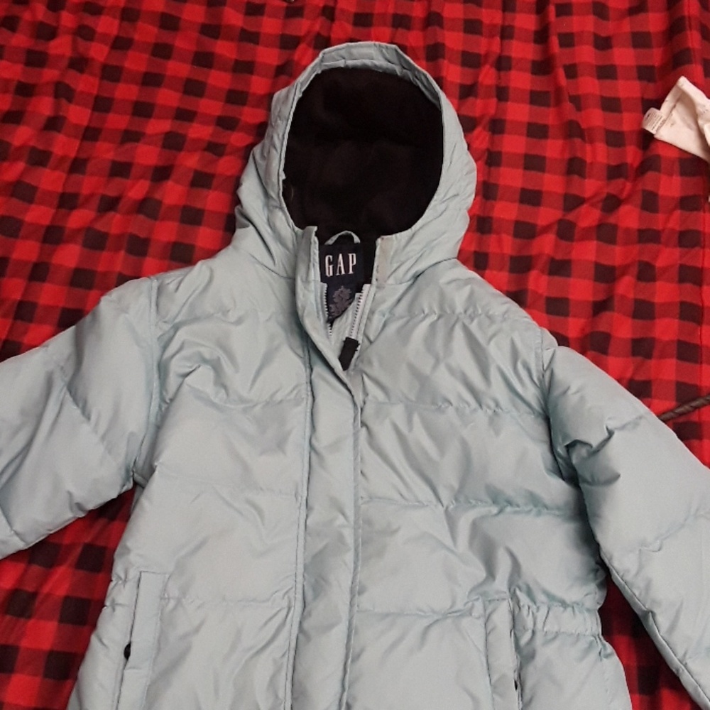 Baby blue medium down parka